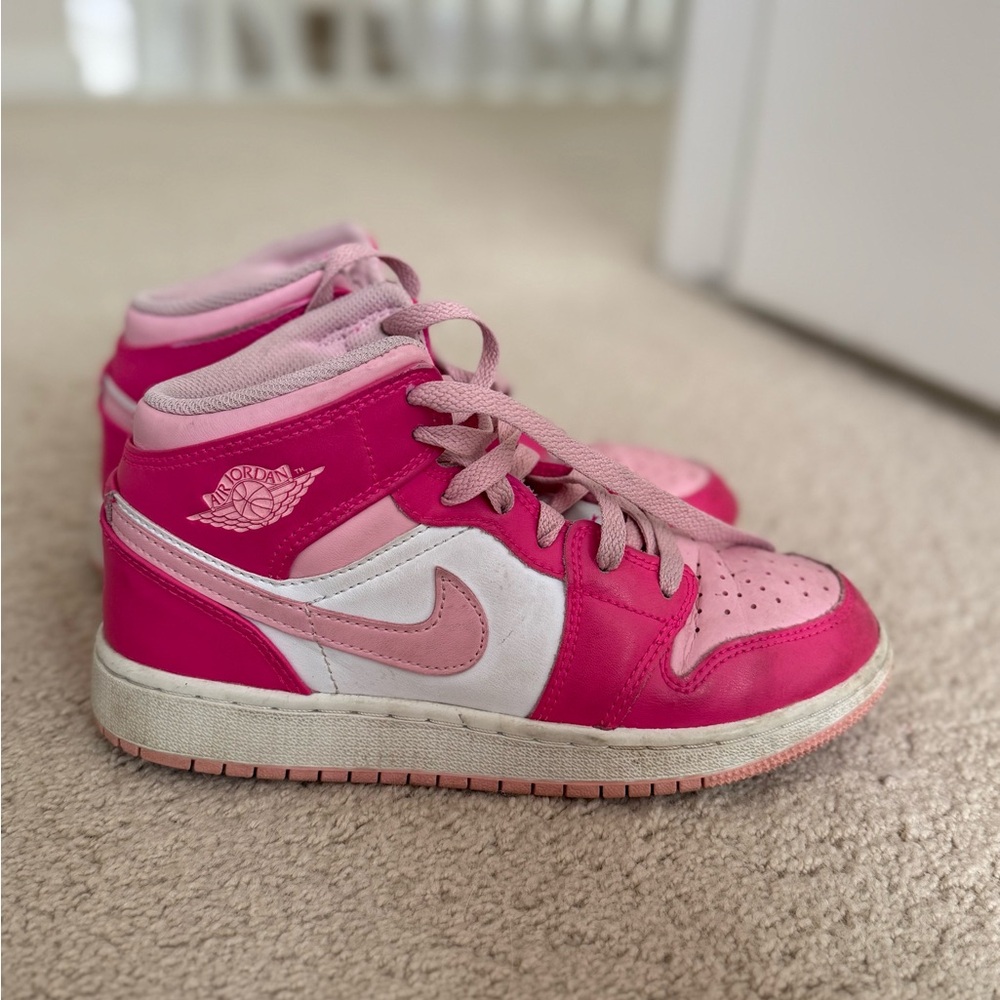 Nike Kids Fuchsia and White Sneakers